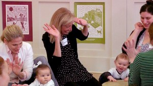 Susan teaching a Babies class