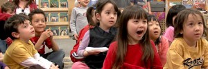 Children Singing in School