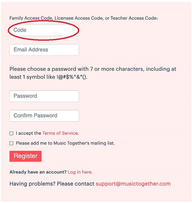 Creating Your Account