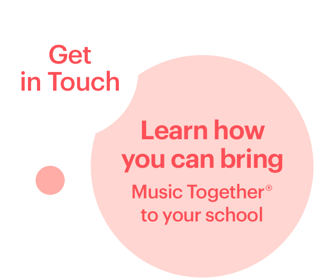 Get in Touch, Learn how to bring Music Together to your school - Circle Image