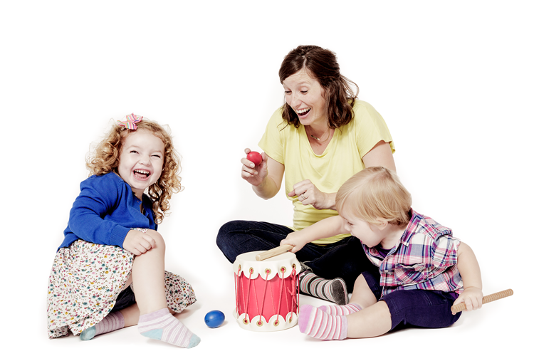 Family Playing Music Together Image